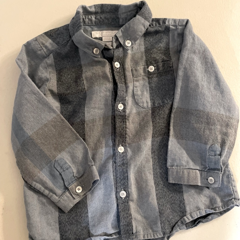 Burberry 18 month button up dress shirt.